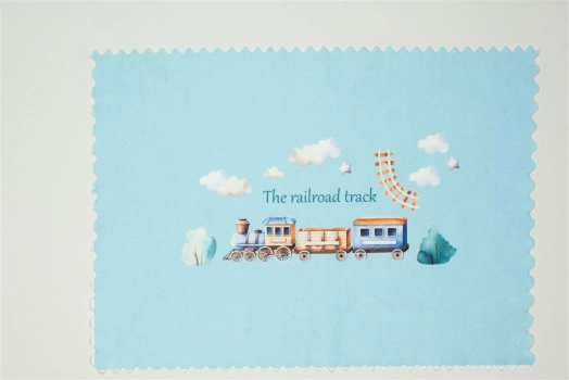 Σουπλά Παιδικό Polyester 35x50εκ. Railroad 93 Σιέλ DimCol