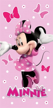 Πετσέτα Θαλάσσης Παιδική Quick Dry Microfiber 70x140εκ. Disney Home Minnie 542 Baby Pink Dimcol