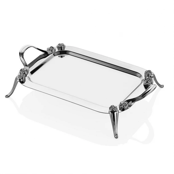 Δίσκος Σερβιρίσματος Ανοξείδωτος 18/10 Ασημί 48x28εκ. Oriana Ferelli SEDGUL048