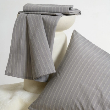 Σετ Σεντόνι Με 2 Μαξιλαροθήκες Polycotton Υπέρδιπλο Με Λάστιχο 160x200+32εκ. Minna Grey Melinen 20006393