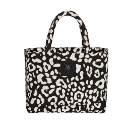 Τσάντα Θαλάσσης Polycotton 36x28εκ. Essential 4059 Μαύρη-Taupe Greenwich Polo Club