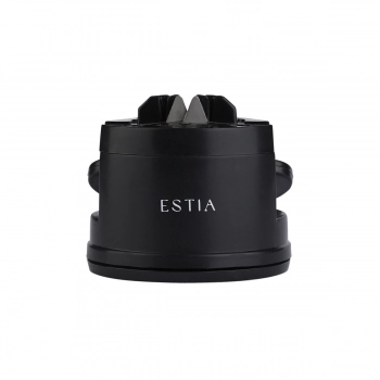 Ακονιστήρι Μαχαιριών Με Βεντούζα Μαύρο 6x6x6εκ. Estia 01-36812