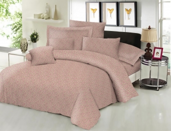Σεντόνι Μεμονωμένο Εμπριμέ Polycotton Υπέρδιπλο 220x240εκ. Little Rose Beige Komvos Home 7002201-58