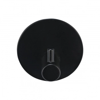 Κρεμάστρα Επιτοίχια Μεταλλική Μαύρη 5,2x5,2x2,8εκ. Estia 02-25694