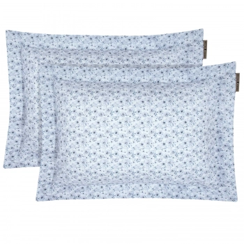 Ζεύγος Μαξιλαροθήκες Oxford Βαμβακερές 50x70+5εκ. Loft 2376 Grey Greenwich Polo Club