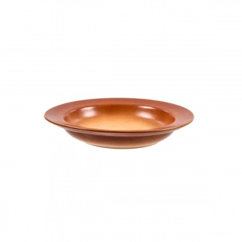 Πιάτο Βαθύ Πορσελάνης Μπεζ-Καφέ Art Et Lumiere 22x4εκ. 09059