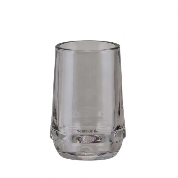 Ποτηροθήκη Γυάλινη 8x8x12εκ. Mood Grey Sealskin 800049