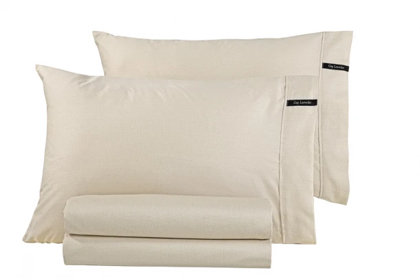 Ζεύγος Μαξιλαροθήκες Βαμβακοσατέν 50x70εκ. Minimal Natural Guy Laroche