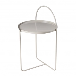 Τραπεζάκι Side Μεταλλικό Φ40x65εκ. Sand MRShome 0035000