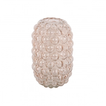 Βάζο Γυάλινο Ροζ Glower Bubble 18x29εκ. Estia 09-51693