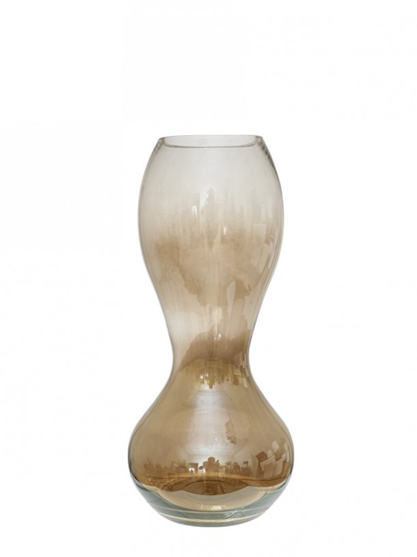 Βάζο Χειροποίητο Φυσητό Γυαλί Καφέ 19x25,5εκ. Zen Collection 25.43.52114