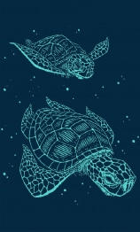 Πετσέτα Θαλάσσης 2 Όψεων Βαμβακερή Βελουτέ 87x165εκ. Ζακάρ 234 DimCol