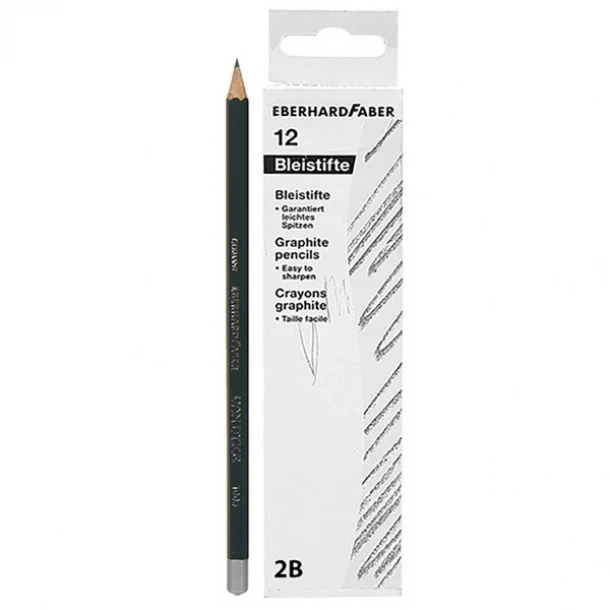 Μολύβι Πράσινο Σχεδίου Σετ 12τμχ 2Β Faber 60-634