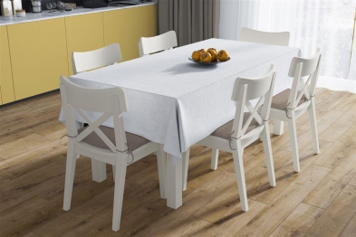 Τραπεζομάντηλο Αλέκιαστο Polycotton 140x180εκ. Panama White DimCol