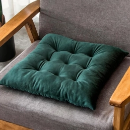 Μαξιλάρι Καρέκλας Polyester 40x40εκ. Velvet Emerald Melinen 20006651