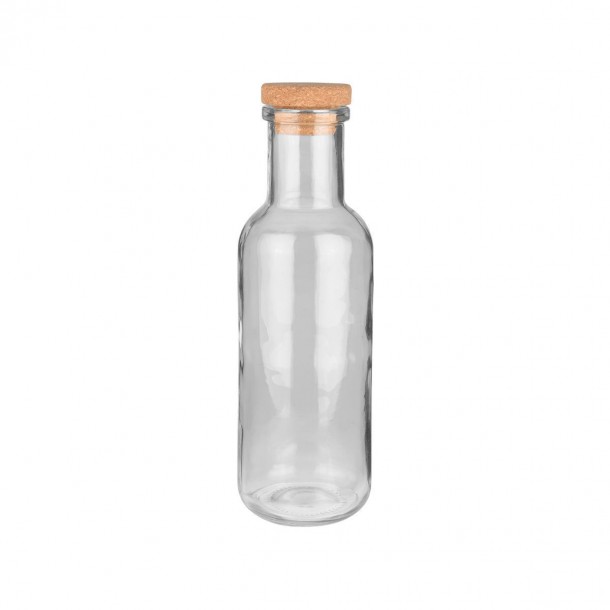Μπουκάλι Γυάλινο-Φελλός Γκρι Essentials Estia 1000ml-8,7x27,8εκ. 01-21863