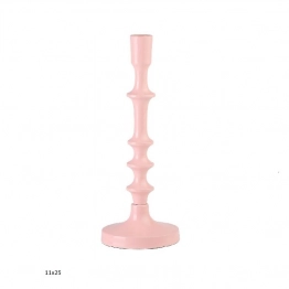 Κηροπήγιο Αλουμινίου Ροζ 11x25εκ. Capolavoro 22.000.1514