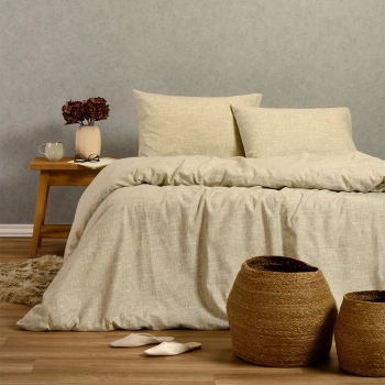 Σετ Σεντόνια Φανελένια Υπέρδιπλα 235x260εκ. Farrel Grey Winter Line Melinen 20005063