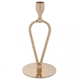 Κηροπήγιο Μεταλλικό Χρυσό 10x10x21εκ. iliadis 92632
