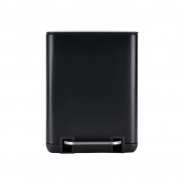 Καλάθι Απορριμμάτων 6lt Soft Close Μεταλλικό Μαύρο Cubic Estia 24,1x21,3x31,6εκ. 02-20941