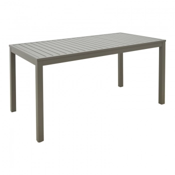 Τραπέζι Kliton pakoworld αλουμίνιο σε σαμπανιζέ απόχρωση 150x80x74εκ