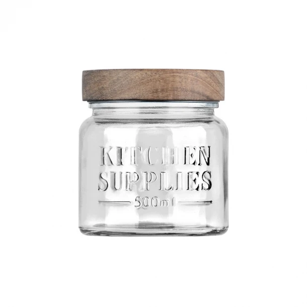 Δοχείο Αποθήκευσης Γυάλινο Allure 500ml-10x10x11εκ. Estia 01-31503