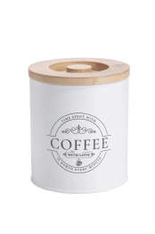 Βάζο Καφέ Μεταλλικό-Bamboo Λευκό 11x11x15εκ. Oriana Ferelli CLG7003GCWH