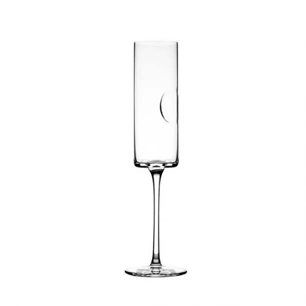 Ποτήρι Σαμπάνιας Γυάλινο Διάφανο 220ml-7x26εκ. ESPIEL Slim Dot LEG265K4