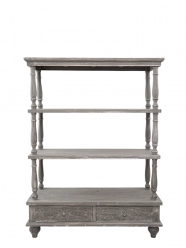 Ραφιέρα Ξύλινη Αντικέ 99,5x40x131εκ. Zen Collection 25.29.51767