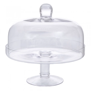 Τουρτιέρα Γυάλινη Διάφανη 24x24εκ. iliadis 91961