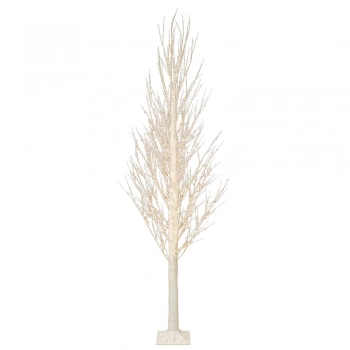 Χριστουγεννιάτικο Δέντρο Λευκό Φωτιζόμενο 150εκ.-750 Led Σε Μεταλλική Βάση iliadis 87027