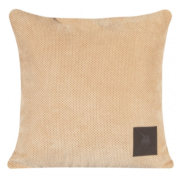 Διακοσμητικό Μαξιλάρι Microchenille-Fleece 42x42εκ. Premium 3923 Μπεζ Greenwich Polo Club