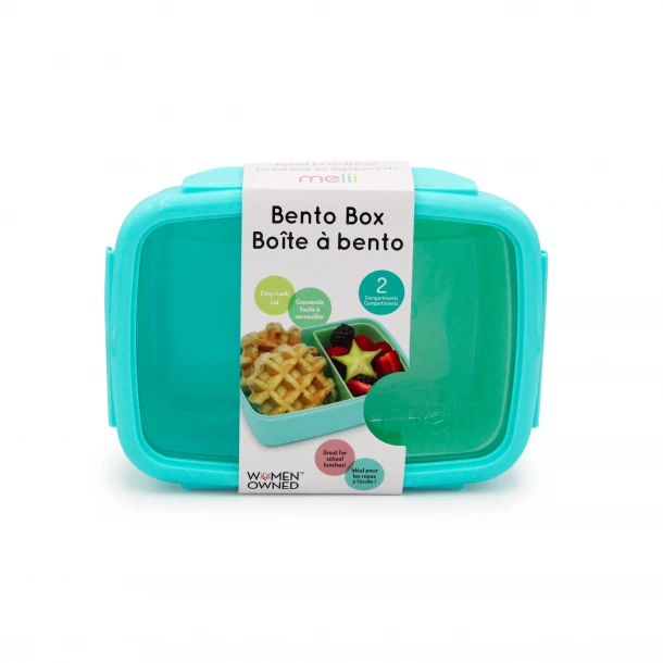 Φαγητοδοχείο 2 Θέσεων 880ml Bento New Lime-Mint-Blue Melii MEL21851