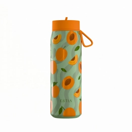 Θερμός Με Καλαμάκι Ανοξείδωτος Peach Garden Pulse Save The Aegean Estia 500ml 01-42660