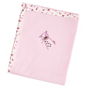 Πάνα Βαμβακερή Bebe 80x80εκ. Family Pink 30261
