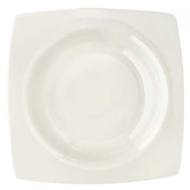 Πιάτο Βαθύ Φαγητού Πορσελάνης 23εκ. Off White CRYSPO TRIO 55.300.02