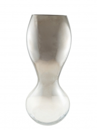 Βάζο Χειροποίητο Φυσητό Γυαλί Ασημί-Διάφανο 23x30εκ. Zen Collection 25.43.52121