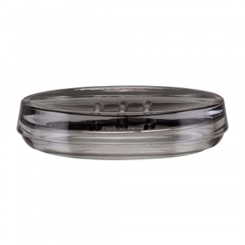 Σαπουνοθήκη Γυάλινη 13,8x9,9x3,1εκ. Mood Grey Sealskin 800051