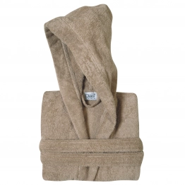 Μπουρνούζι Ενηλίκων Βαμβακερό Large Casual 5901 Taupe Das Home