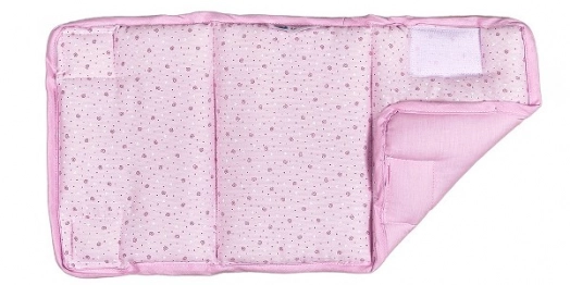 Σετ 4τμχ Προστατευτικά για Κάγκελα Βαμβακερά 24x48εκ. Chiocciola Ροζ 91721