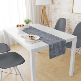 Runner Μονόχρωμο Polycotton Αλέκιαστo 40x180εκ. Panama Shadow Dark Grey DimCol