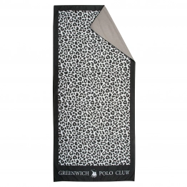 Πετσέτα Θαλάσσης Microfiber 80x170εκ. Essential 4036 Μαύρο-Taupe Greenwich Polo Club