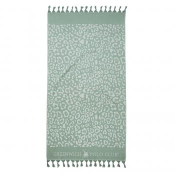 Πετσέτα Θαλάσσης-Παρεό Βαμβακερή 90x170εκ. Essential 3790 Πράσινη Greenwich Polo Club