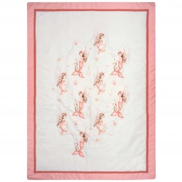 Κουβερλί 2 Όψεων Microfiber Κούνιας 110x150εκ. Essential Baby 8853 Γκρι-Ροζ Greenwich Polo Club