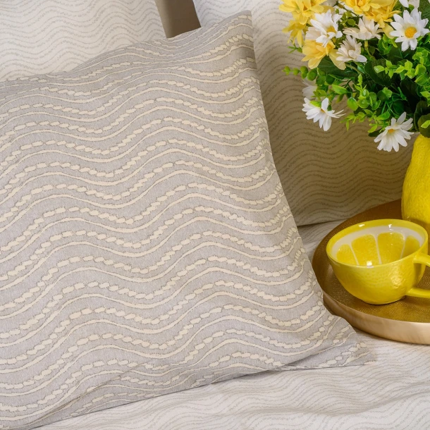 Ζεύγος Μαξιλαροθήκες Βαμβακερές 50x70εκ. Maverick Light Grey Ultra Line Melinen 20005846