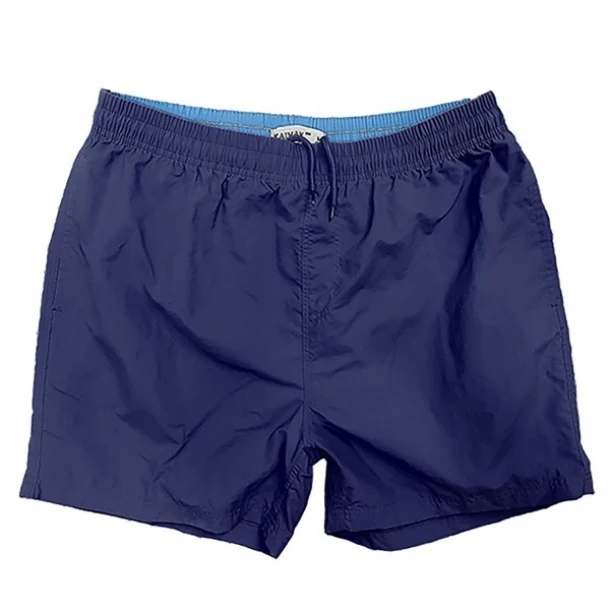 Μαγιό Ανδρικό Μονόχρωμο Ναύλον Μπλε Σκούρο Με Διχτάκι & Τσέπες 42-2135 Extra Extra Large