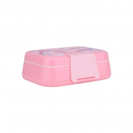 Φαγητοδοχείο Παιδικό 2 Επιπέδων Πλαστικό Με Πιρούνι & Κουτάλι 1030ml-21,5x15,5x7εκ. Rainbow Dreams Save The Aegean Estia 01-34368