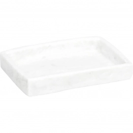 Σαπουνοθήκη Polyresin Λευκή 9x12,5x2εκ. MRShome DS-8880L07
