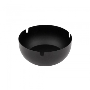 Σταχτοδοχείο Ανοξείδωτο Φ10x3,5εκ. Matt Black Max Home JD42460BLKM