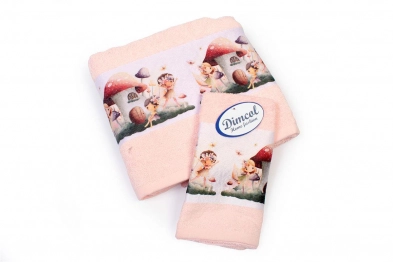 Σετ Πετσέτες 2τμχ Βαμβακερές Fairies 330 Pink DimCol